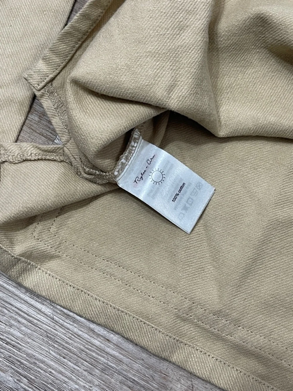 Rylee + Cru Beige Hooded Pullover Sweatshirt - Picture 6 of 6
